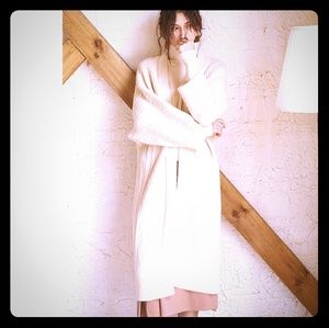 Retro Twist Knit Sweater Coat